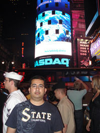 Sunil at Nasdaq, New York